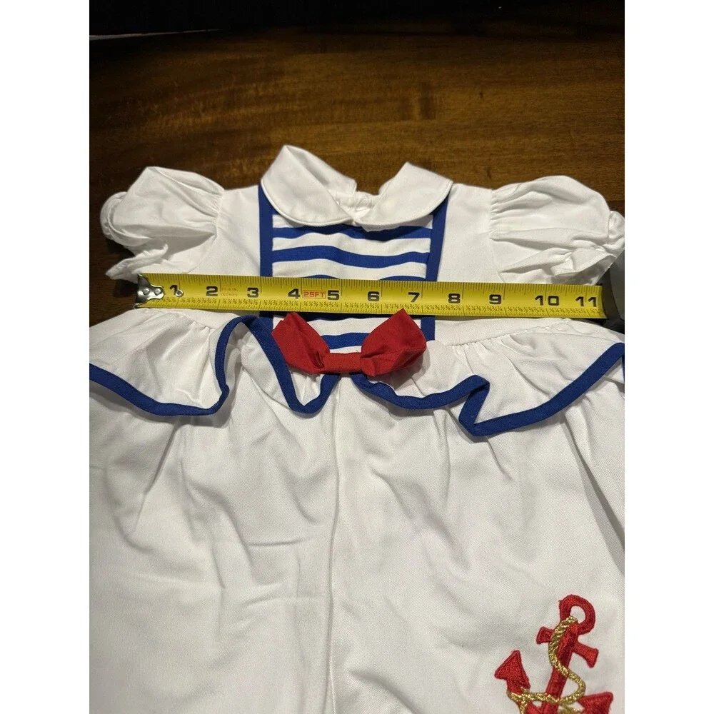 Vintage 90s Baby Nautical Theme Romper 3-6 Months